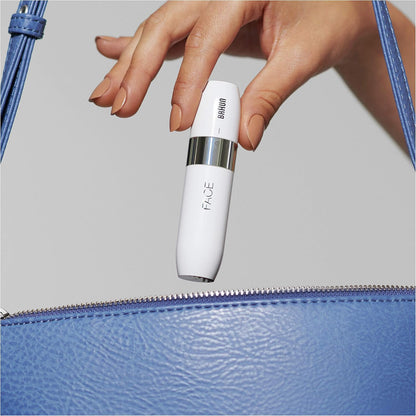 Braun Face Mini Hair Remover FS1000, Electric Facial Hair Removal for Women, Lady Shaver,Finishing Touch for Upper Lips, Chin & Cheeks, for Easier Makeup Application, with Smartlight, White